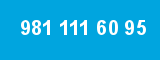 981 111 60 95